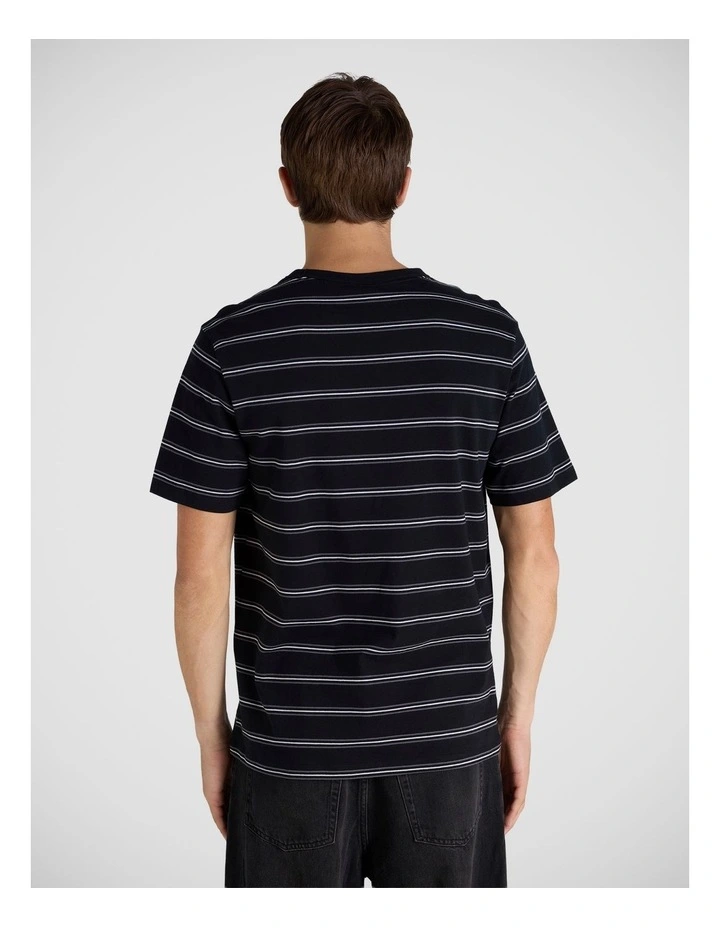 Stripe Script Tee Black image 2