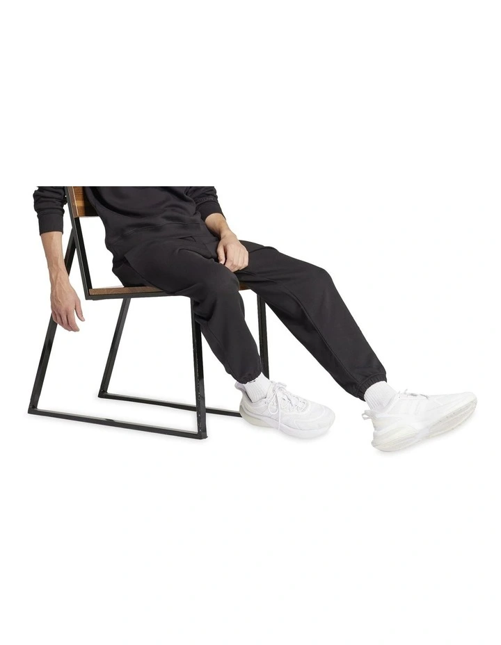 ALL SZN Fleece Graphic Joggers in Black image 3