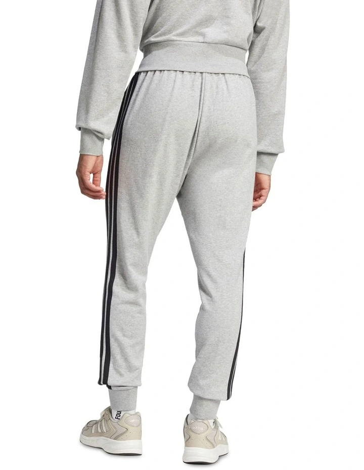 Essential 3-Stripes French Terry Joggers in Grey image 2