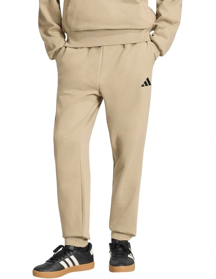 Essentials Feel Cozy Fleece Joggers in Light Khaki image 1