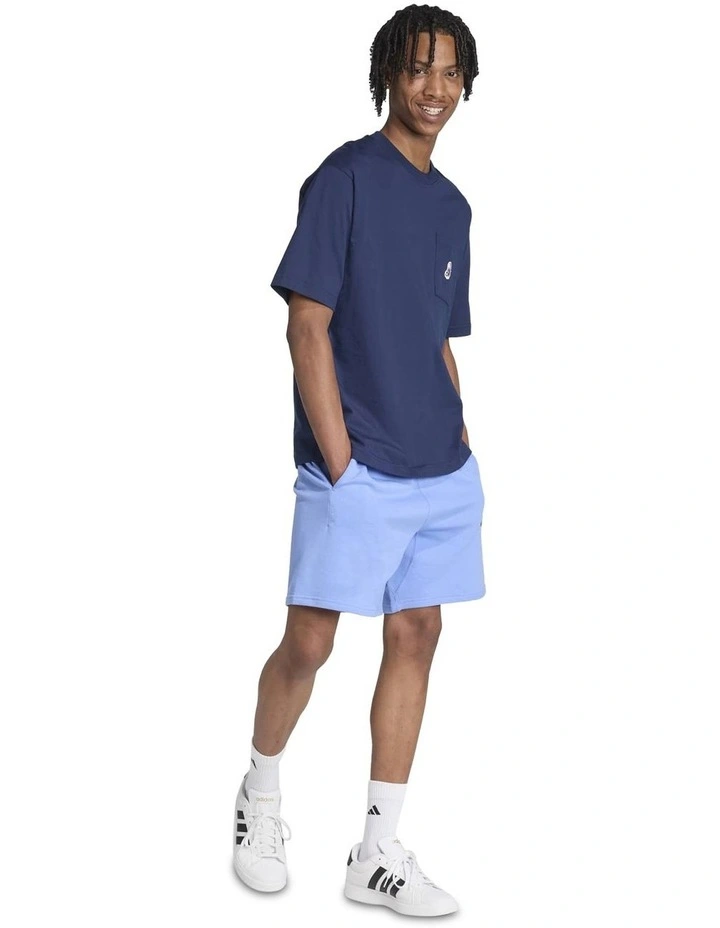 French Terry Shorts in Blue image 3
