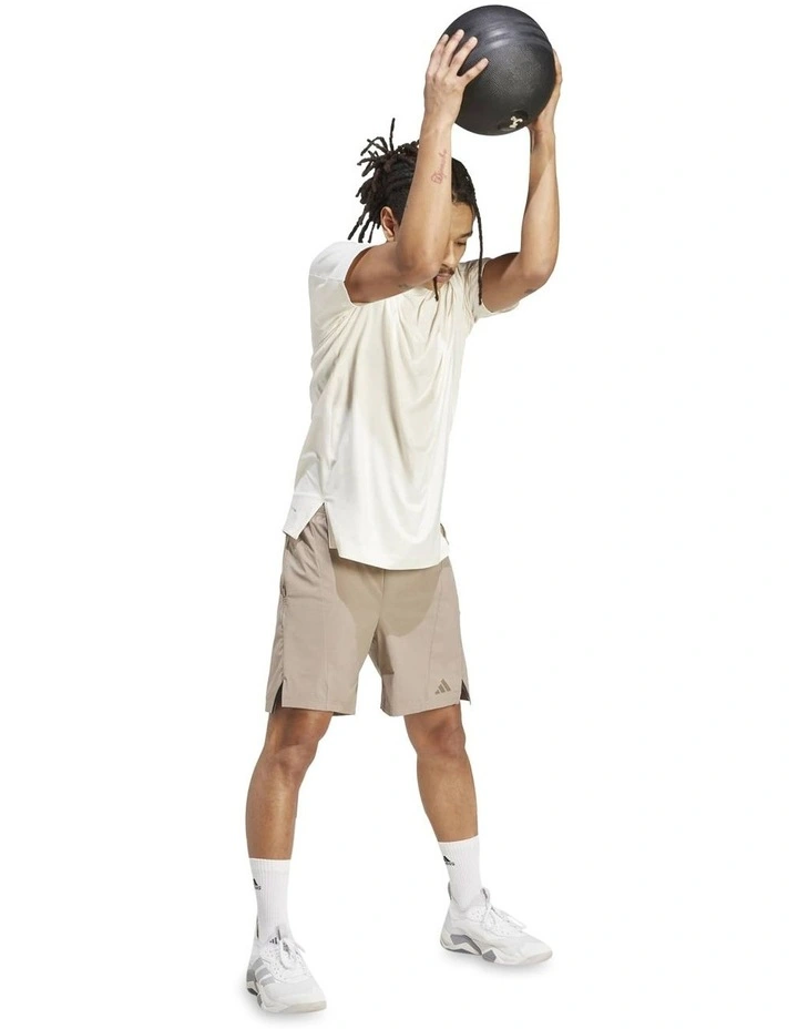 Designed for Training Workout Shorts in Chalky Brown image 3