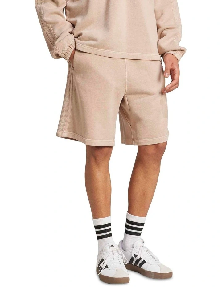 ALL SZN French Terry Washed 8 Inch Shorts in Warm Sandstone image 3