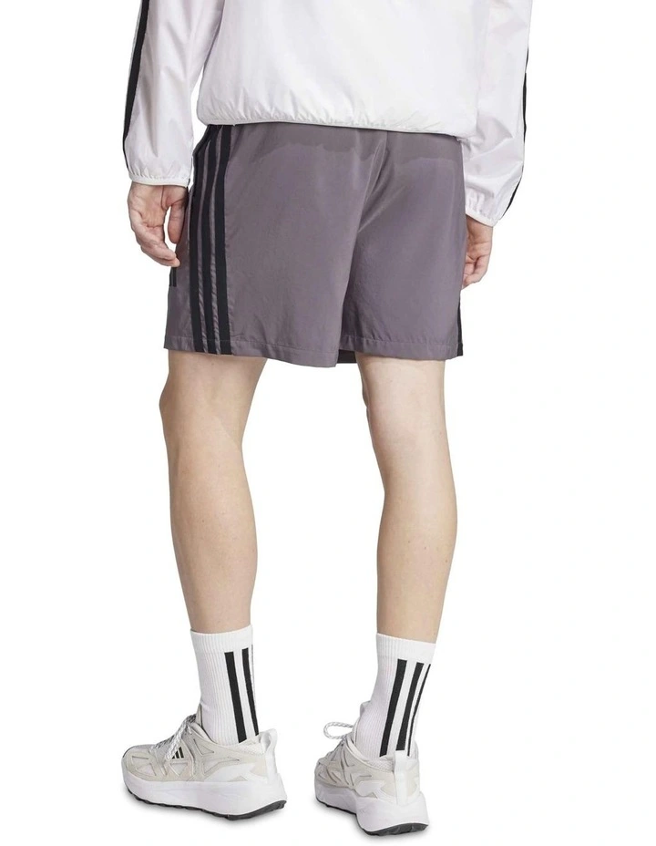 Essentials 3-Stripes Chelsea Shorts 5-Inch in Grey image 2