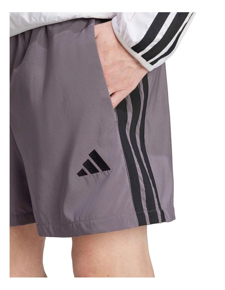 Essentials 3-Stripes Chelsea Shorts 5-Inch in Grey image 4
