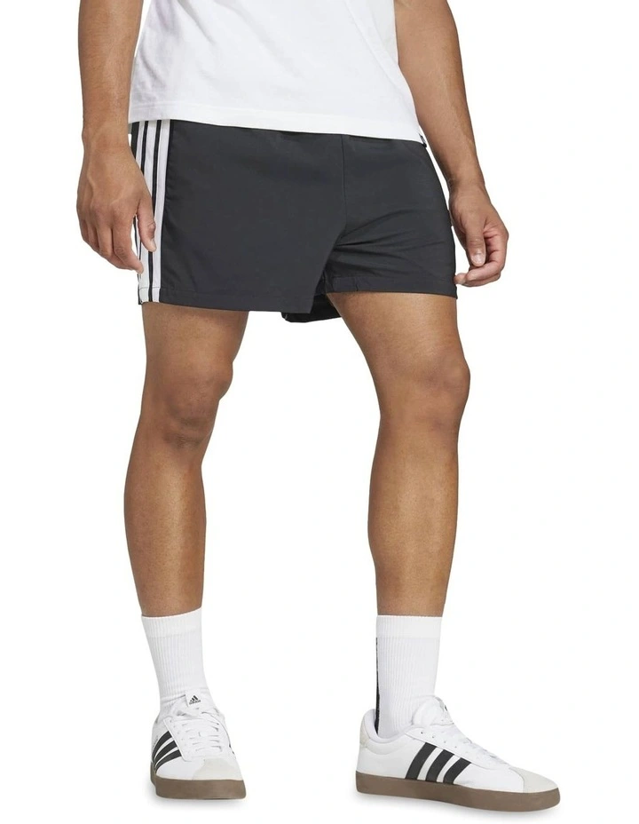 Essentials 3-Stripes 5-Inch Chelsea Shorts in Black image 3