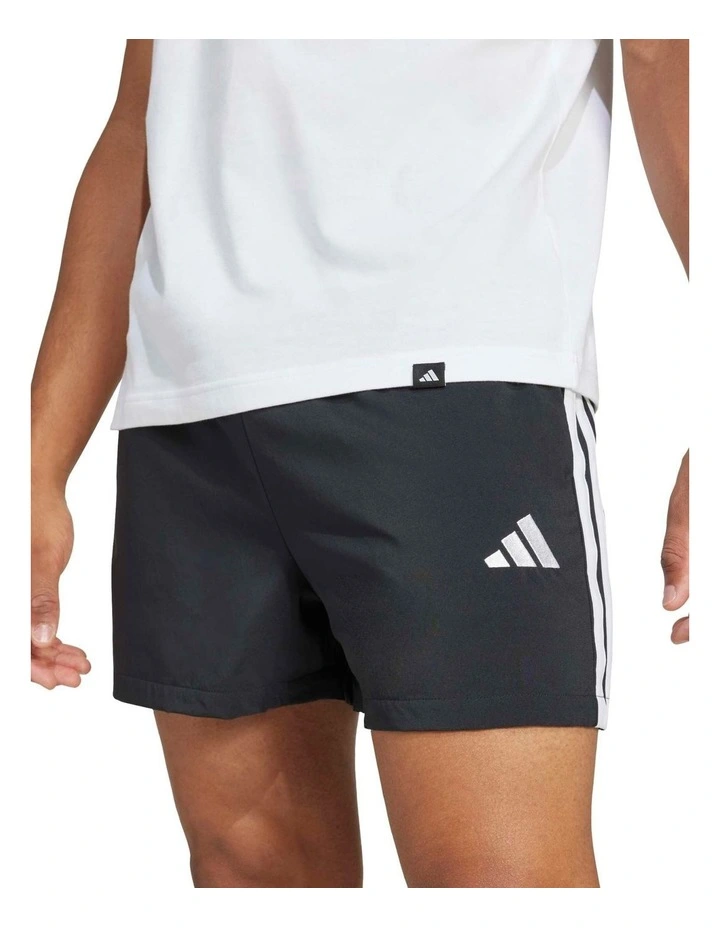 Essentials 3-Stripes 5-Inch Chelsea Shorts in Black image 4