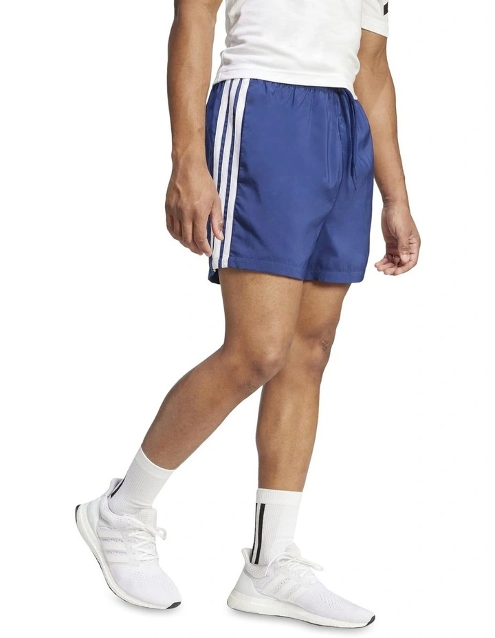 Essentials 3-Stripes Chelsea Shorts 5-Inch in Blue image 3