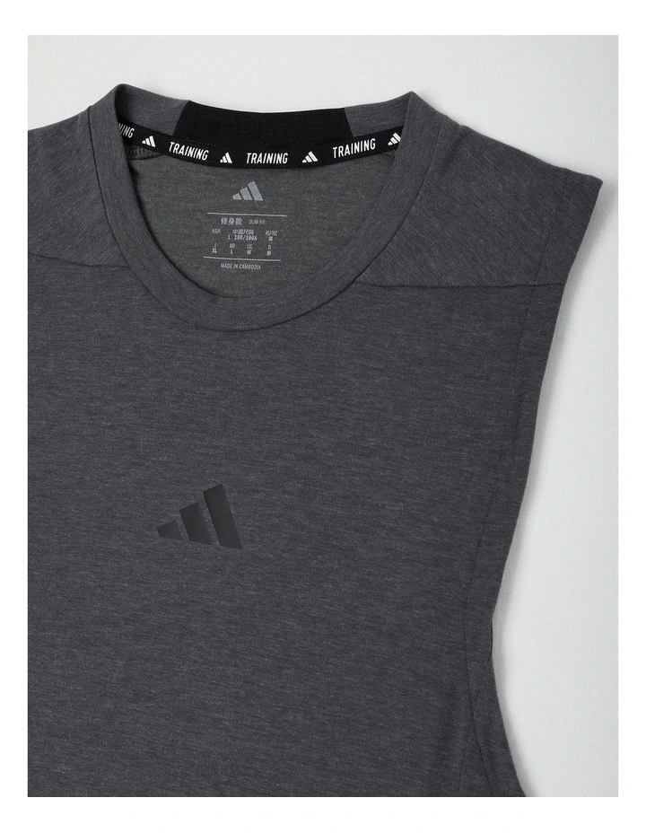 Designed for Training Workout Tank Top in Grey image 2
