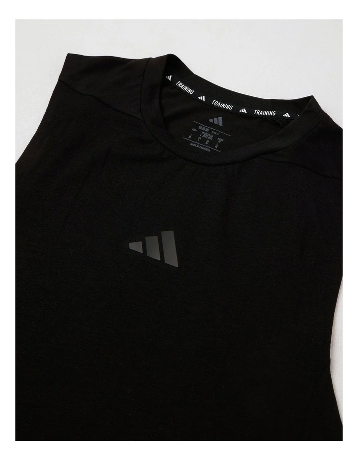 Training Workout Tank Top in Black image 3