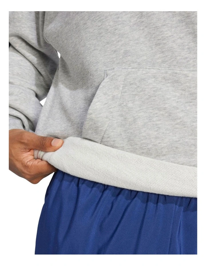 Essentials 3-Stripes French Terry Hoodie in Grey image 5