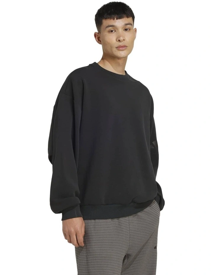 Soft Lux Sweatshirt in Black image 3