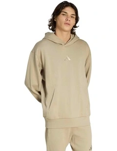 French Terry Hoodie in Light Khaki