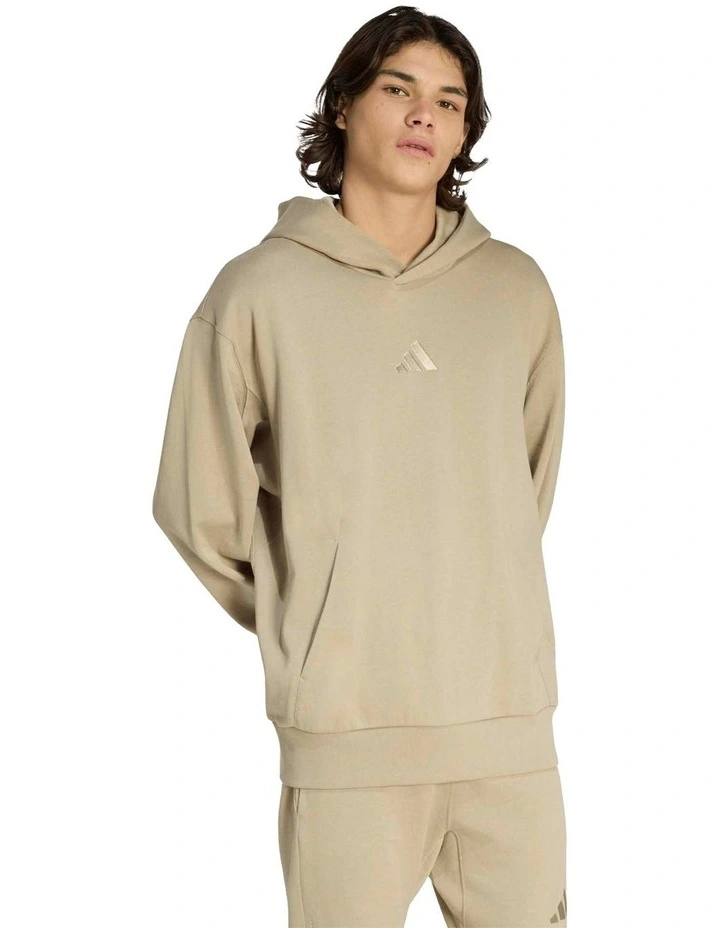 French Terry Hoodie in Light Khaki image 1