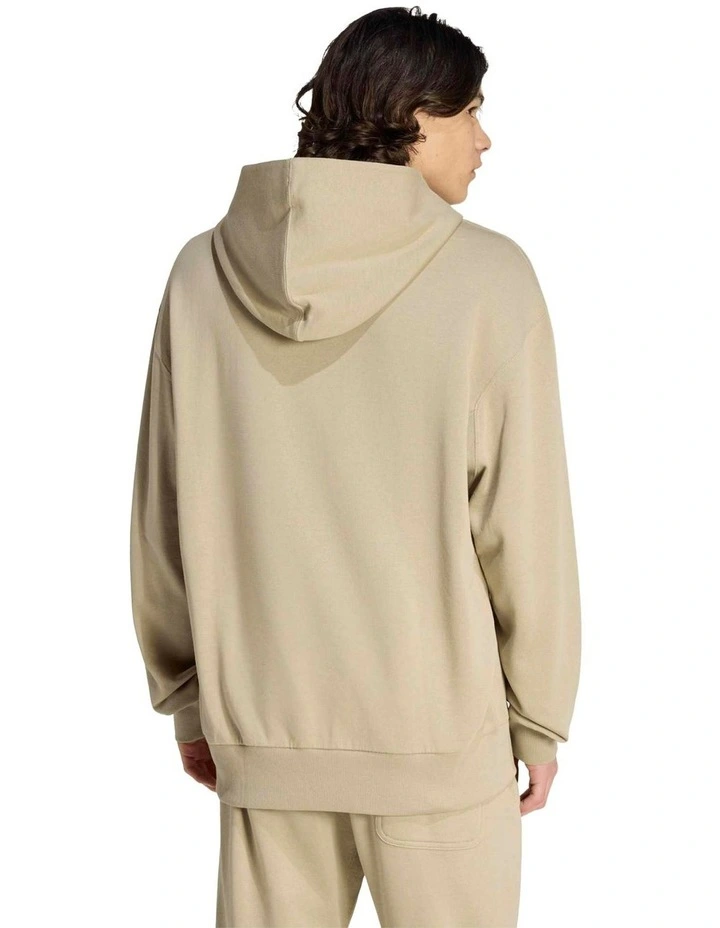French Terry Hoodie in Light Khaki image 2