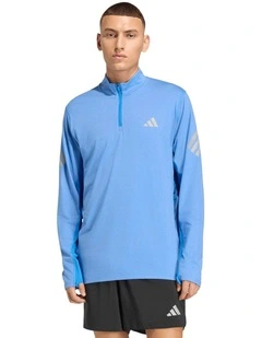 adi365 Iconic 1/2 Zip Sweatshirt in Ray Blue