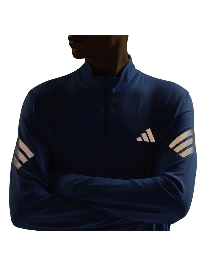 adi365 Iconic 1/2 Zip Sweatshirt in Ray Blue image 6