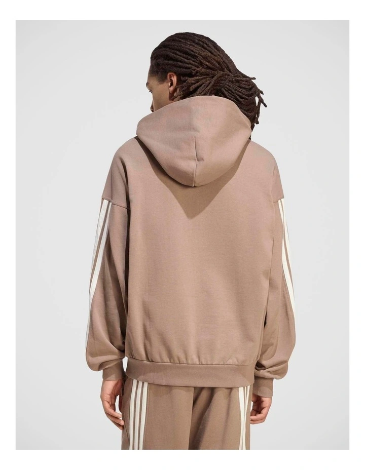 Kit 3-Stripes Hoodie in Khaki image 2