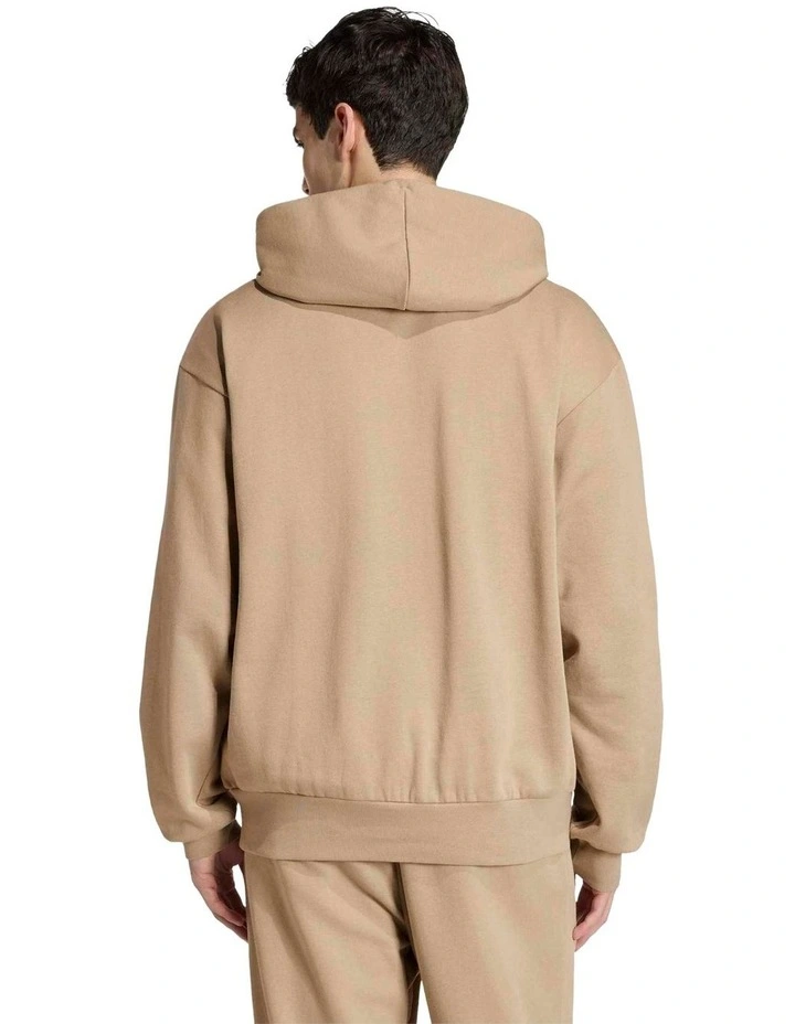 Essentials Feelcozy Fleece Hoodie in Wonder Cargo/Black image 2