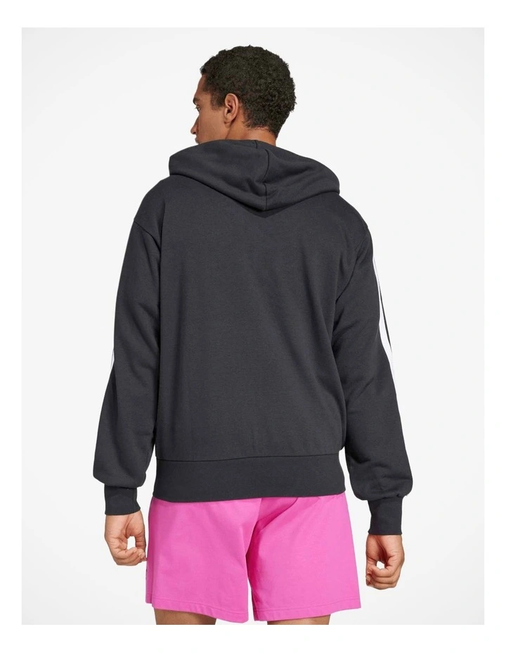 Essentials 3-Stripes French Terry Full-Zip Hoodie image 2