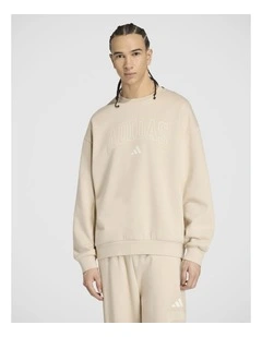 Seasonal Essentials Collegiate Fleece Crew Sweatshirt