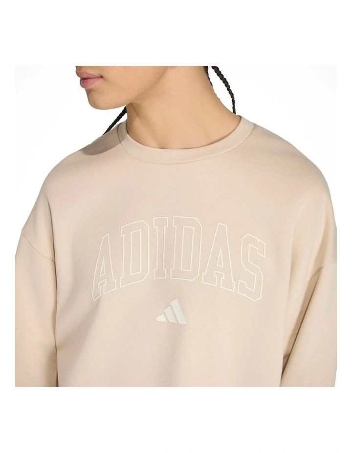 Seasonal Essentials Collegiate Fleece Crew Sweatshirt image 4