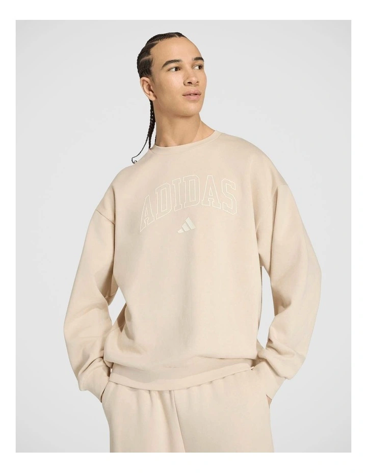 Seasonal Essentials Collegiate Fleece Crew Sweatshirt image 5