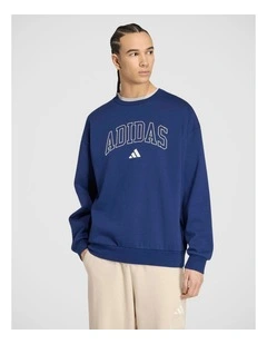 Seasonal Essentials Collegiate Fleece Crew Sweatshirt