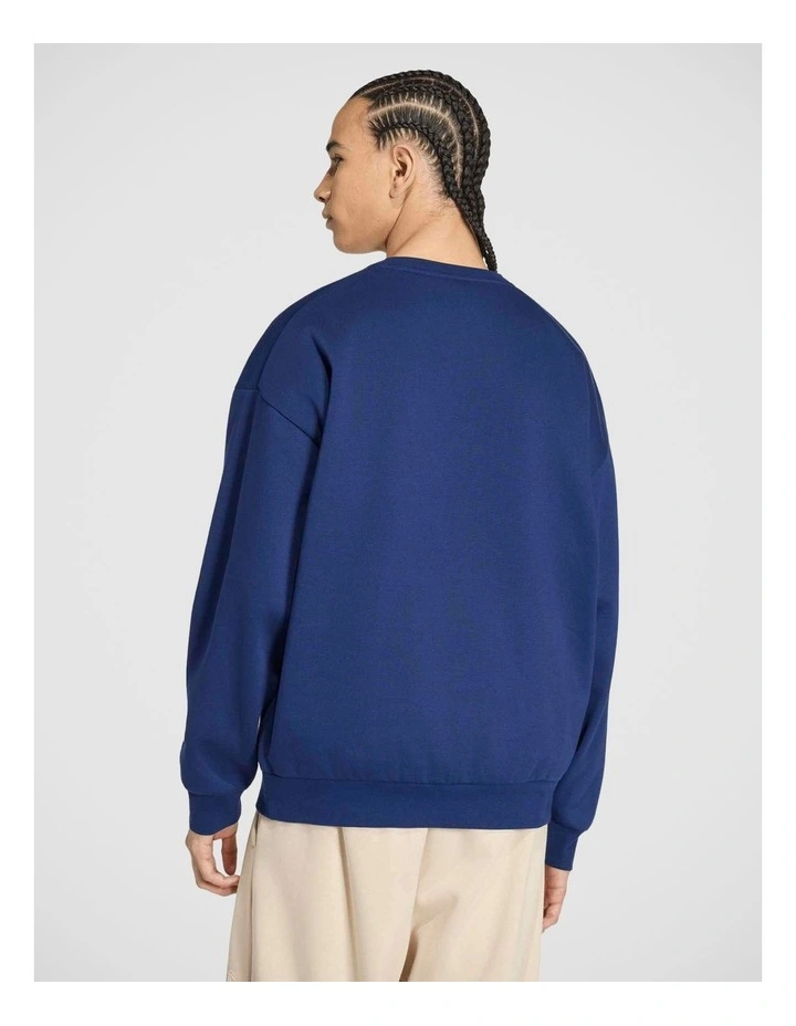 Seasonal Essentials Collegiate Fleece Crew Sweatshirt image 2