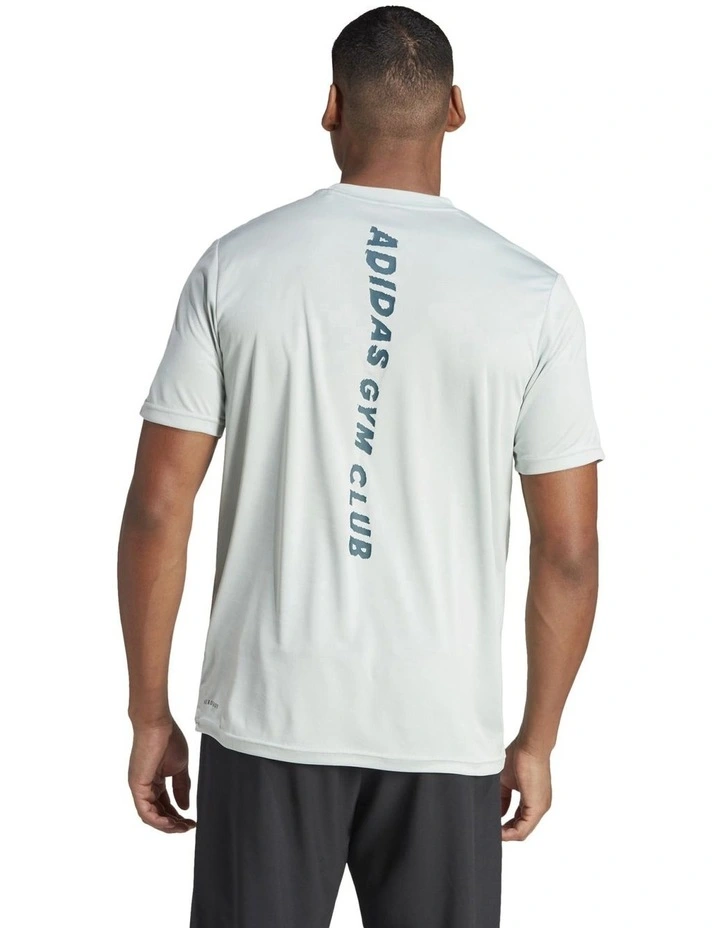HIIT Slogan Training T-shirt in Wonder Silver/Artic image 2