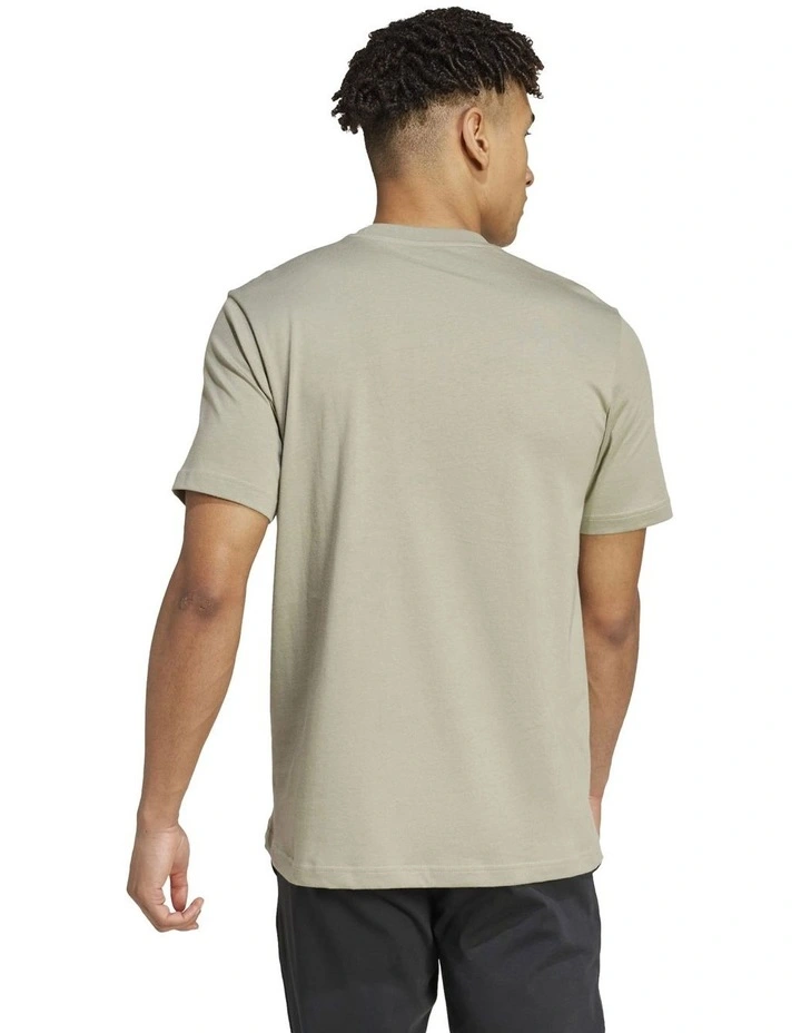 Camo Linear Graphic T-shirt in Silver Pebble image 2