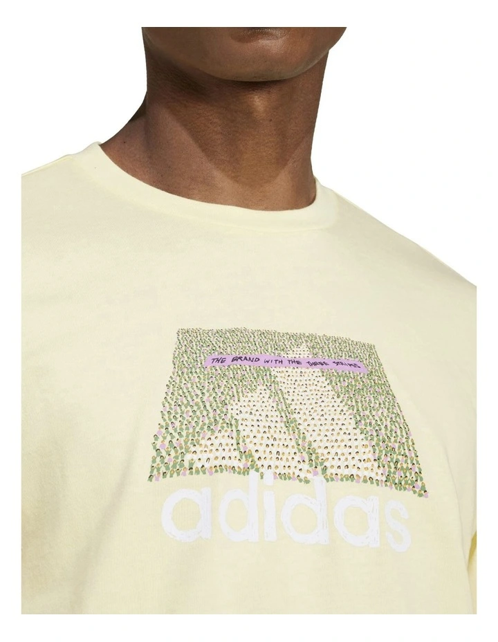 Codes Badge Graphic T Shirt in Yellow image 5