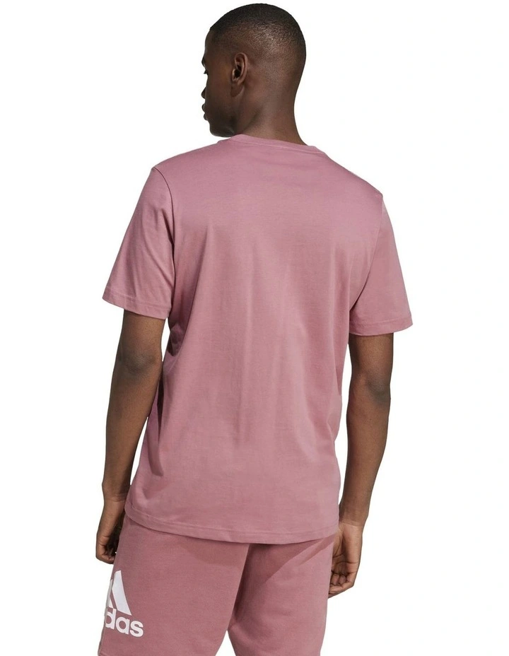 Essentials Single Jersey Embroidered Small Logo T-shirt in Purple image 2