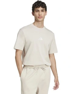Essentials Small Logo Single Jersey T-shirt in Wonder Alumina
