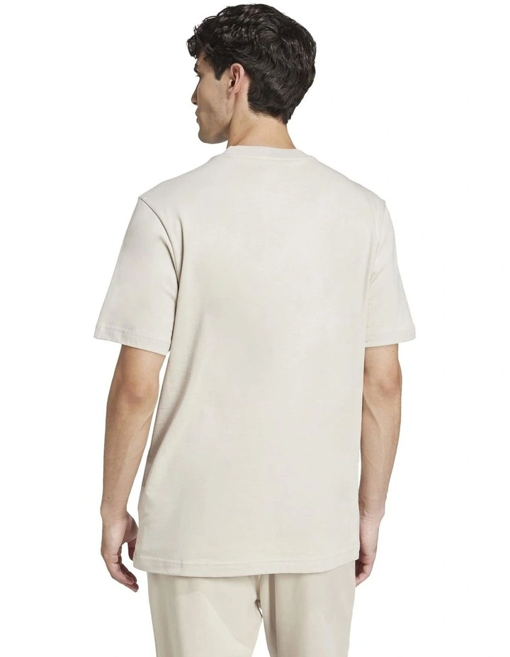 Essentials Small Logo Single Jersey T-shirt in Wonder Alumina image 2