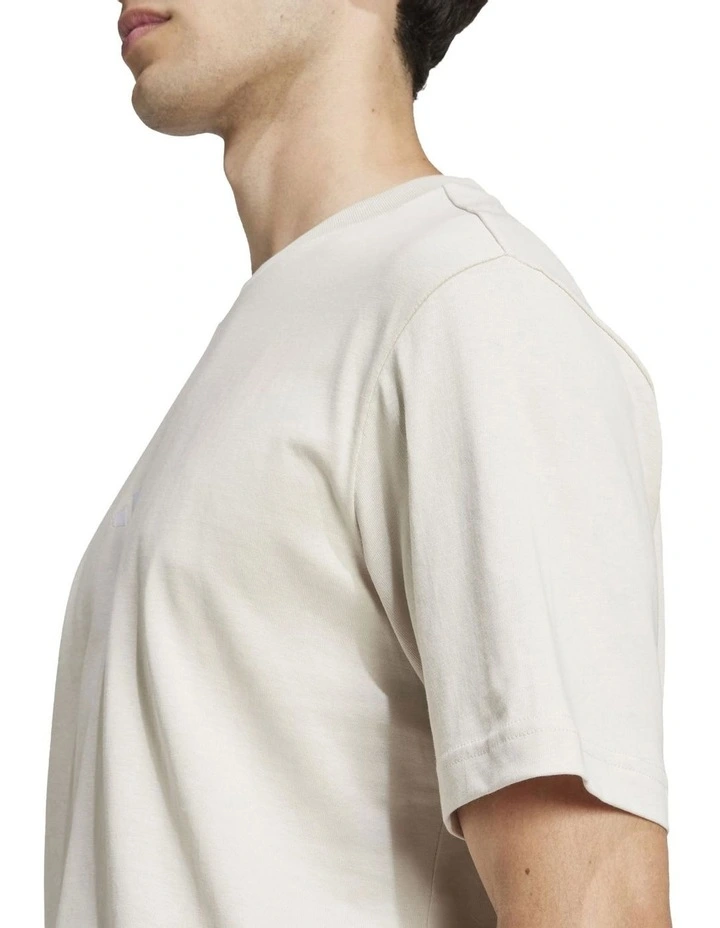Essentials Small Logo Single Jersey T-shirt in Wonder Alumina image 3