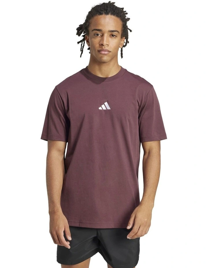Essentials Small Logo Single Jersey T-shirt in Aurora Ruby image 1