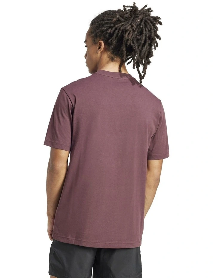 Essentials Small Logo Single Jersey T-shirt in Aurora Ruby image 2