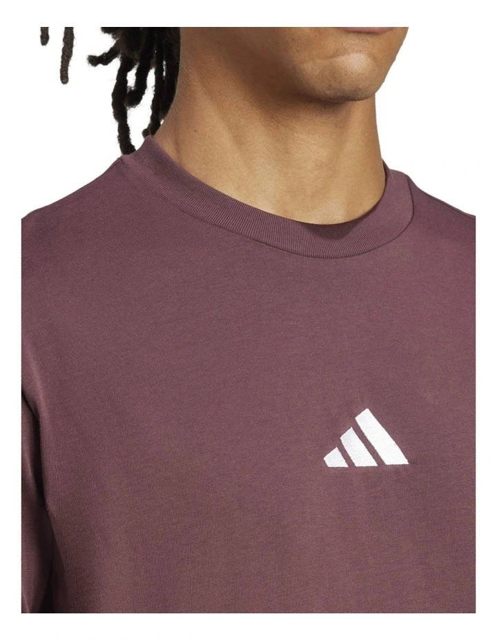 Essentials Small Logo Single Jersey T-shirt in Aurora Ruby image 3