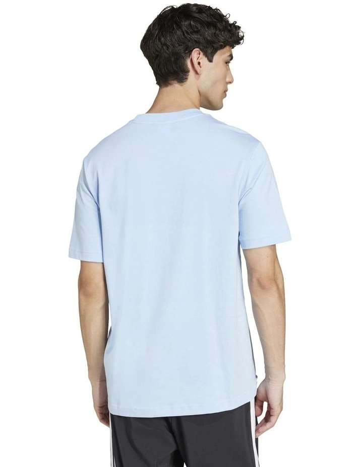 Essentials Small Logo Single Jersey T-shirt in Glow Blue image 2