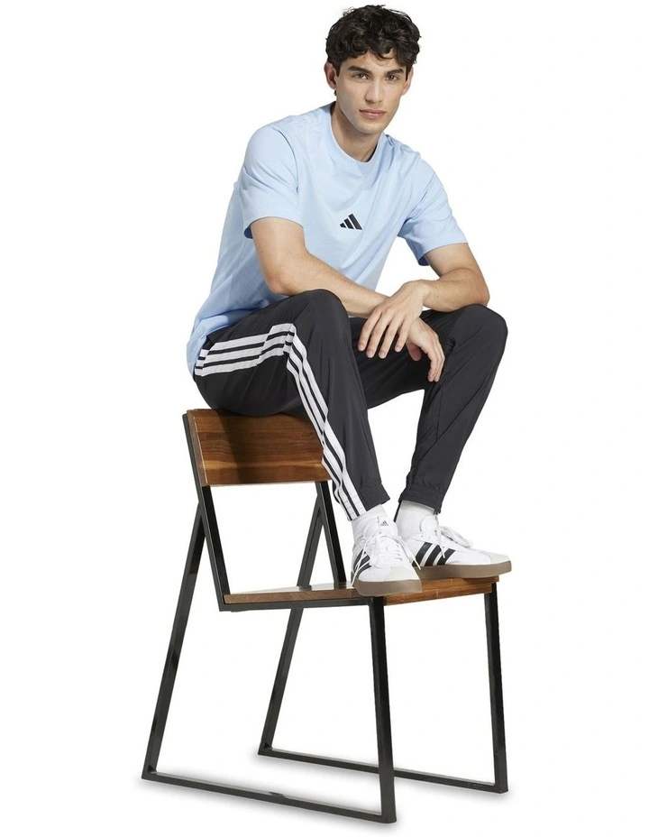 Essentials Small Logo Single Jersey T-shirt in Glow Blue image 3