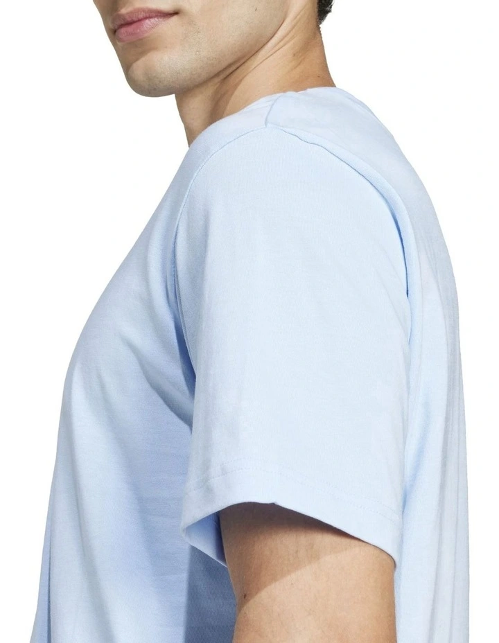 Essentials Small Logo Single Jersey T-shirt in Glow Blue image 5