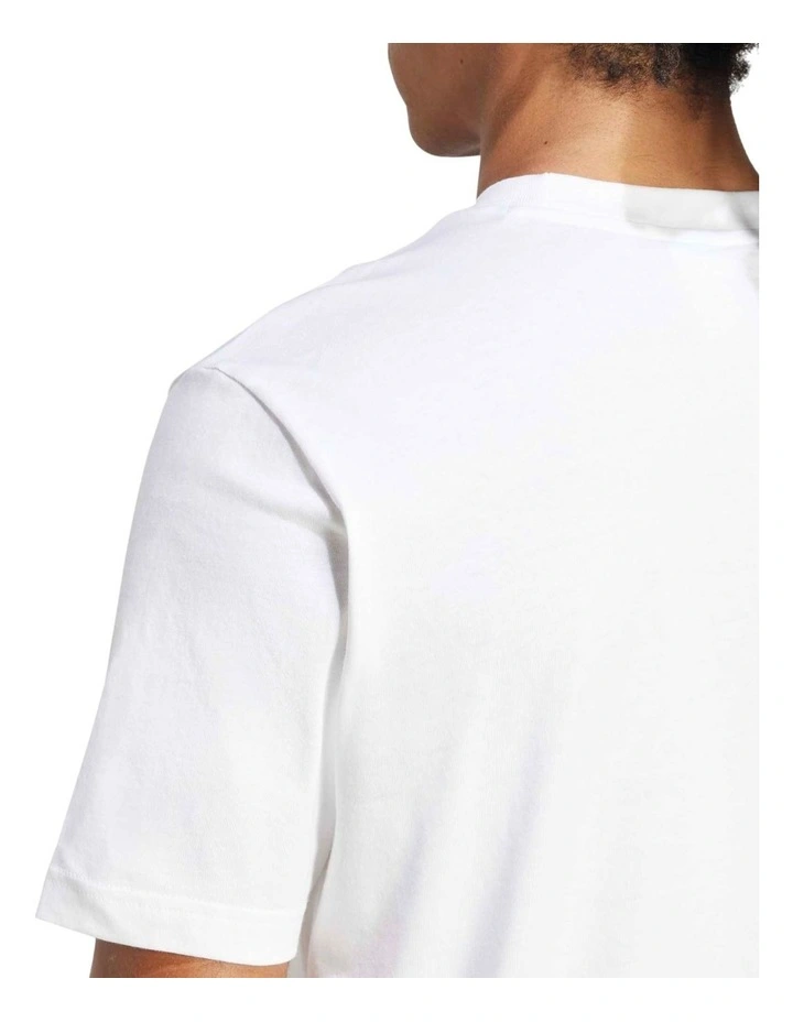 Essentials Small Logo Single Jersey T-shirt in White image 5