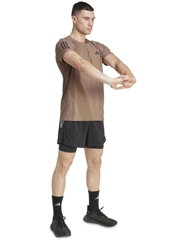 Own the Run T-shirt in Trace Brown image 3