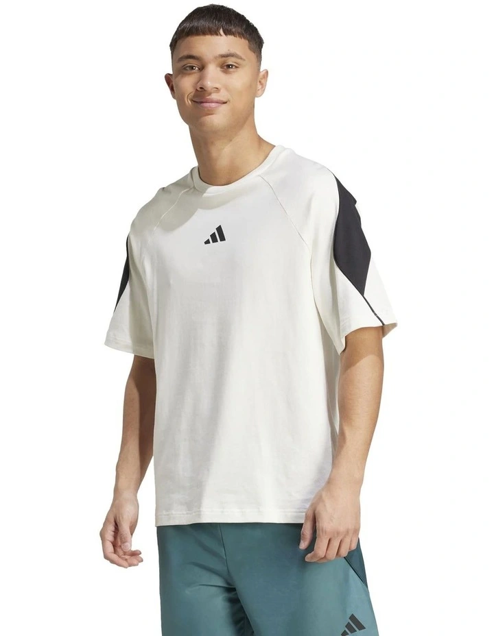 Stadium T-Shirt in Off White/Black image 1