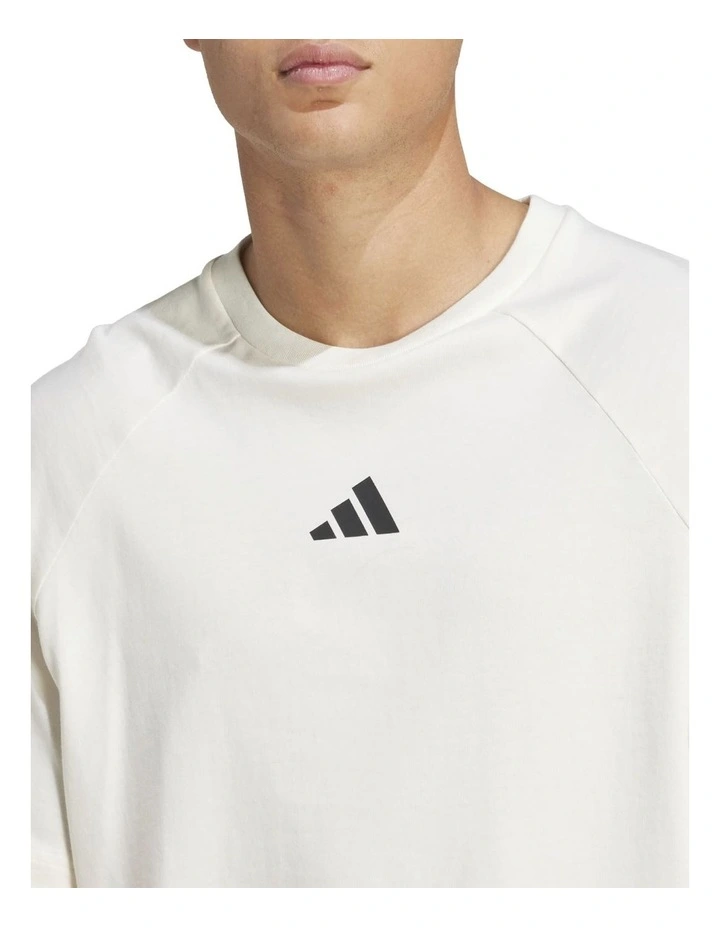 Stadium T-Shirt in Off White/Black image 4