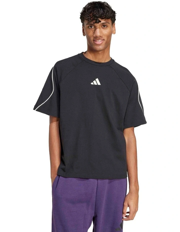 Stadium T-shirt in Black/Off White image 1