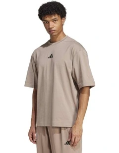 Prime Lift Workout Oversize Tee in Brown