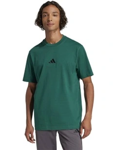 Essentials Small Logo Single Jersey Tee in Green