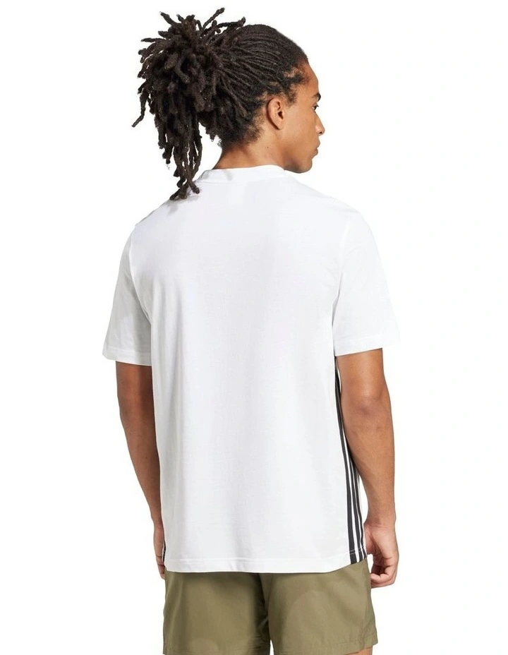 Essentials 3-Stripes Single Jersey Tee in Multi image 2